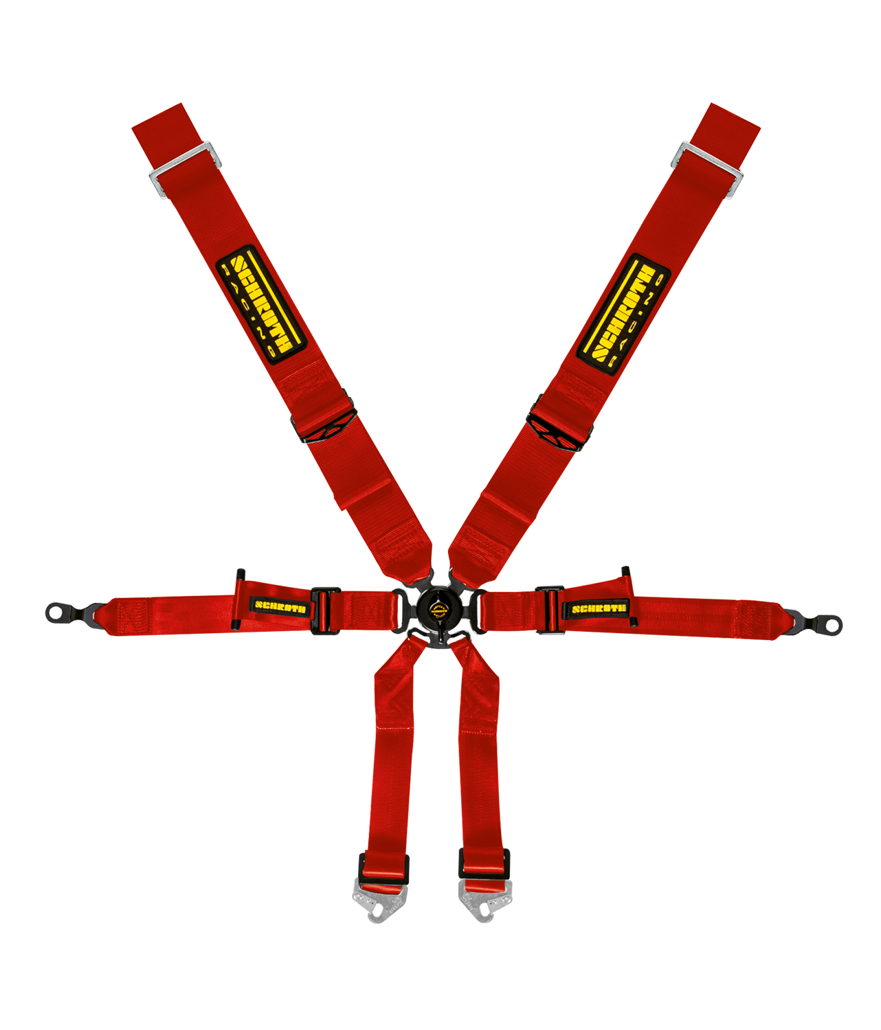 Schroth Renngurt für Profi Porsche 996/997, 3x2, rot
