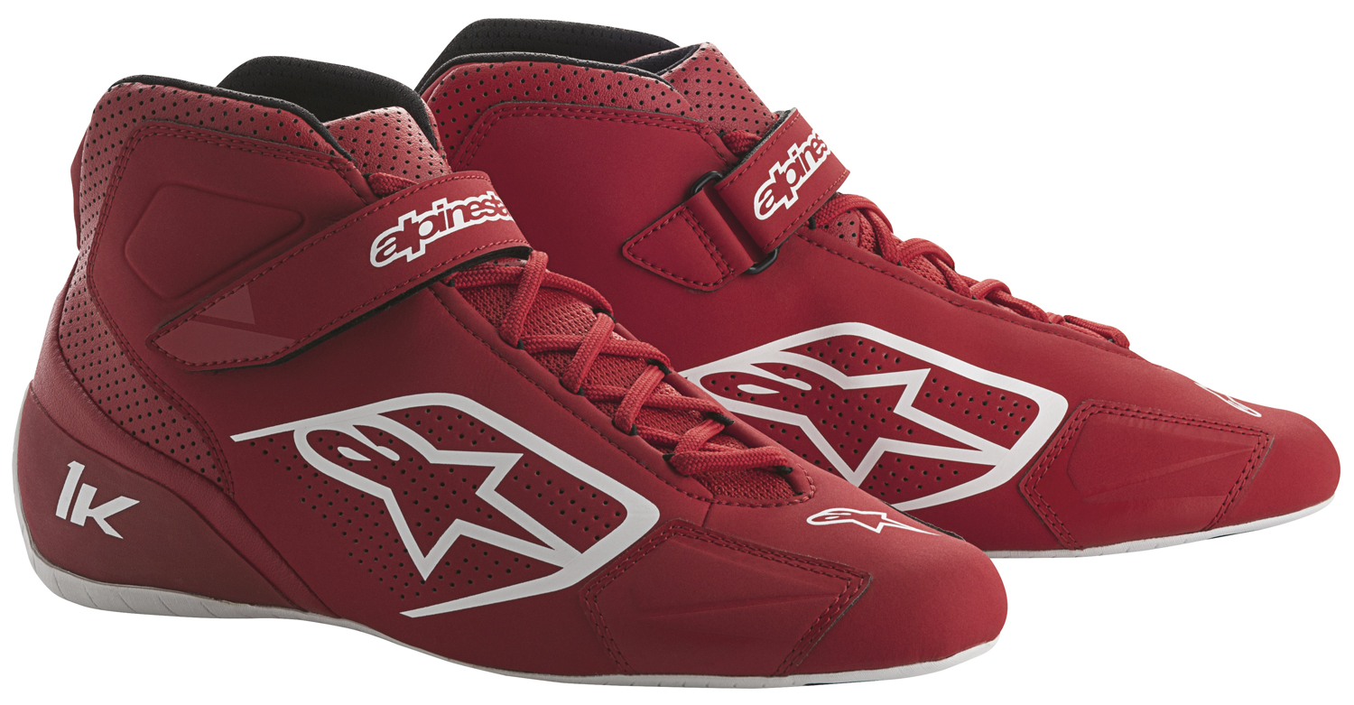 Alpinestars Kartschuh Tech 1K, rot/weiß