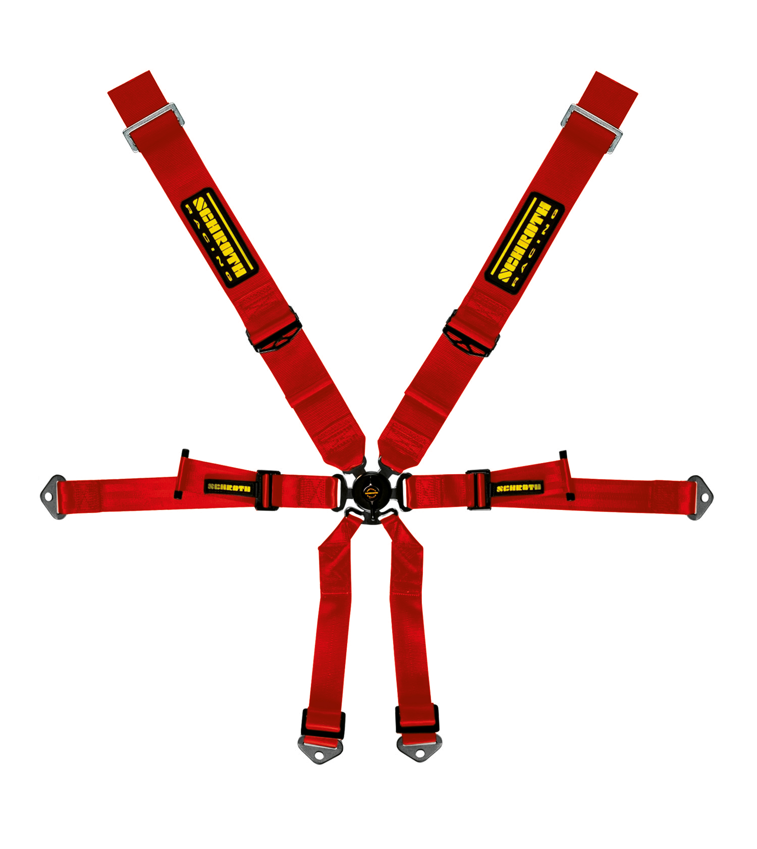 Schroth Renngurt für Profi Porsche 991/981, 3x2, rot