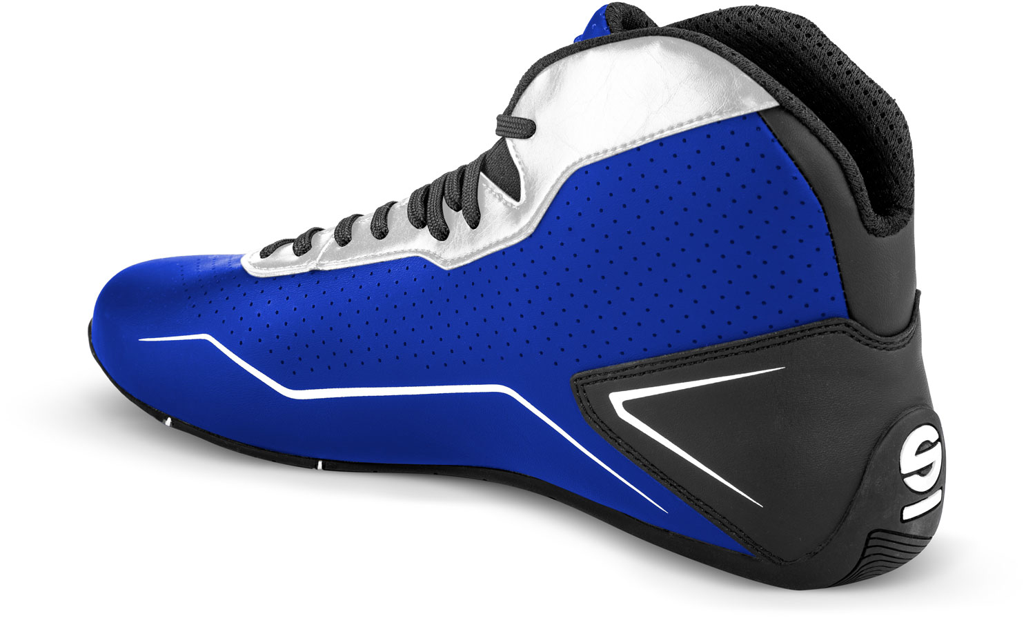 Sparco K-Pole Kartschoenen Zwart - Licht Blauw