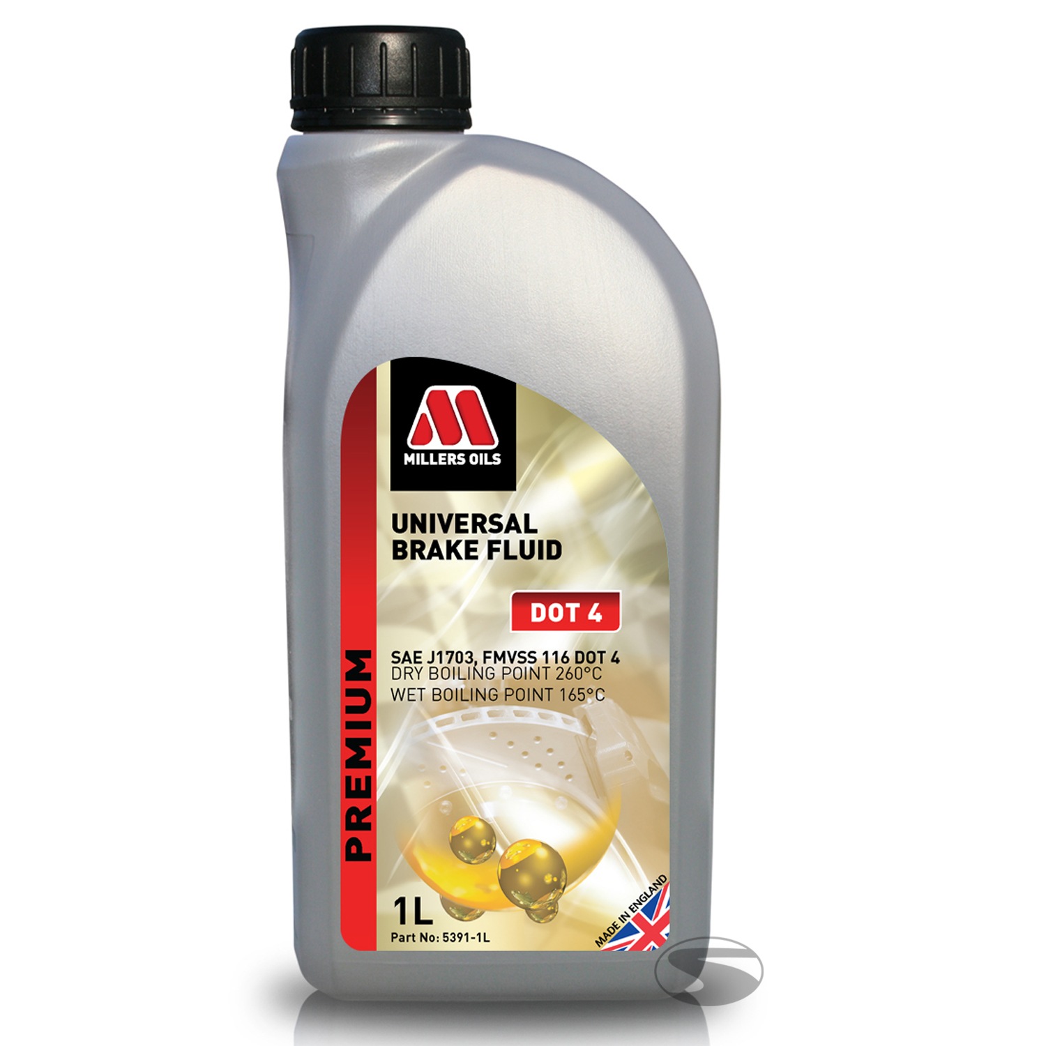 Millers Oils Universal Brake Fluid Dot 4, 1 Liter