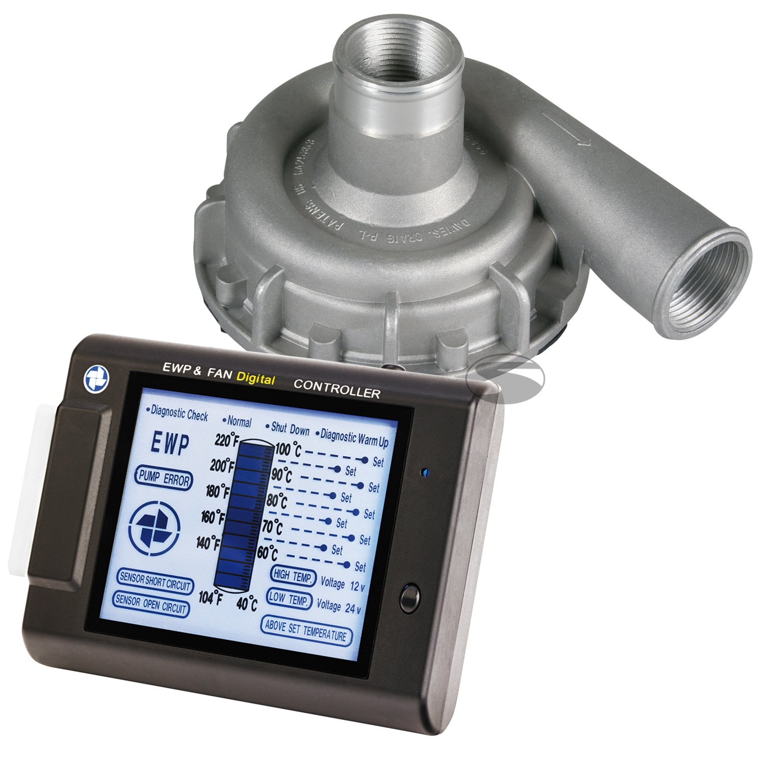 SET | Elektrische Wasserpumpe 115 L/Min. + Control Panel (989909C)