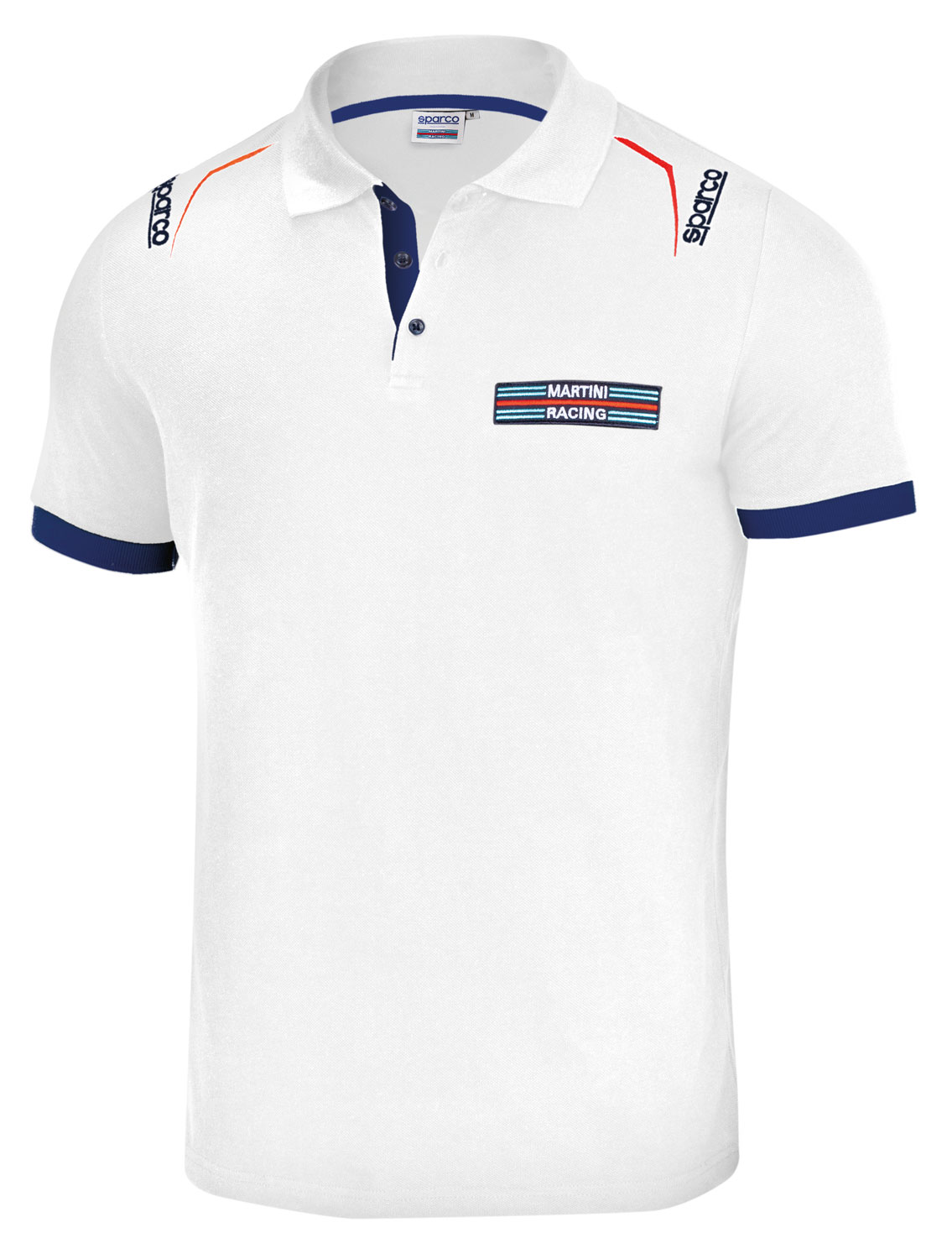 Sparco Poloshirt Martini Racing, weiß