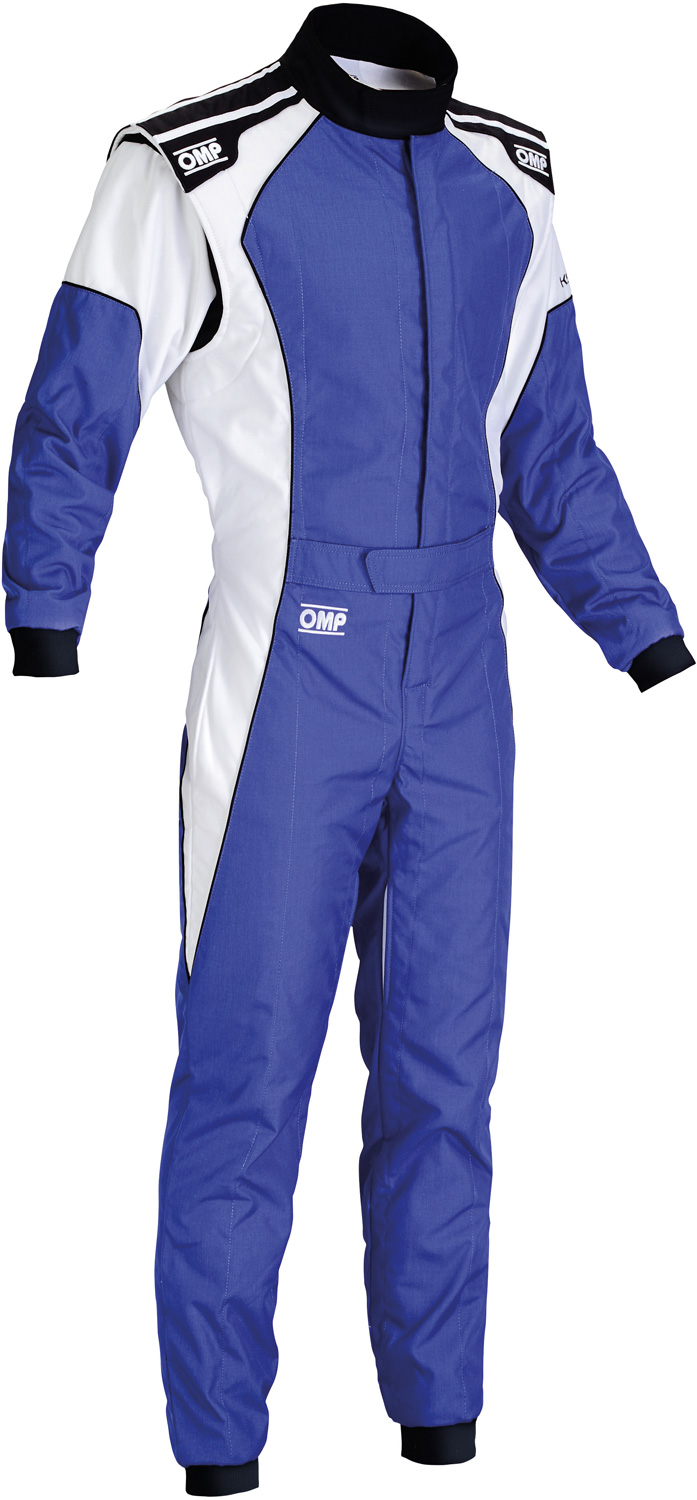 OMP KS-4 Kart Handschuhe Kinder - Rennhandschuhe In Blau/Weiß Für Junge Kartfahrer
