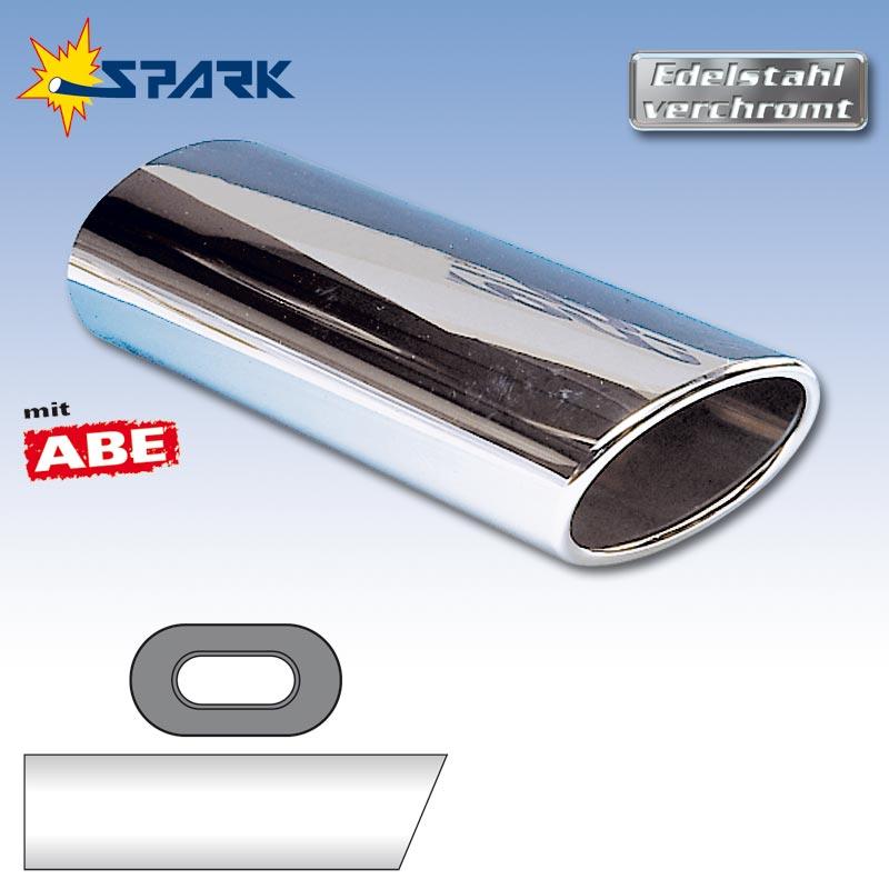Spark RACING Line Endrohr oval mit ABE