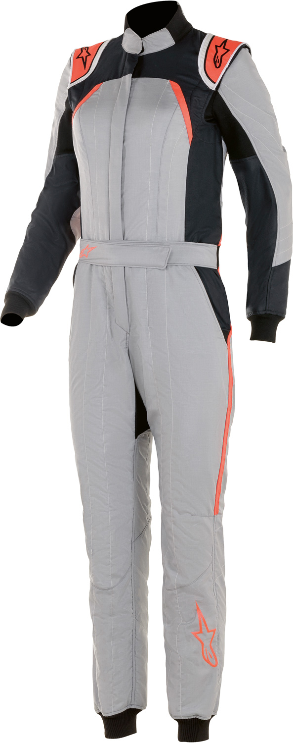 Alpinestars Rennoverall GP Pro Comp Stella, grau/schwarz/coral