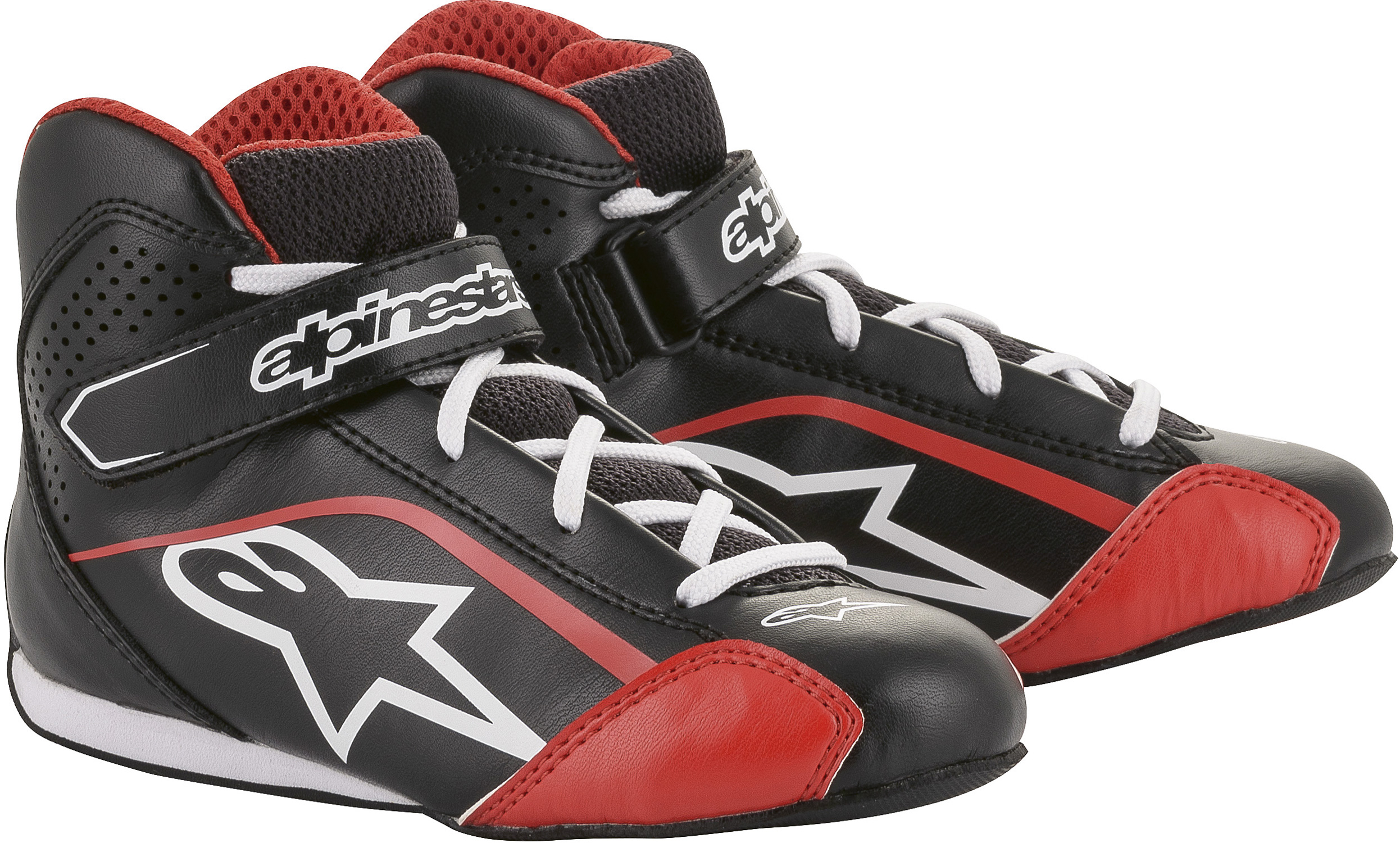 Alpinestars Kartschuh Tech 1KS (für Kinder), schwarz/rot