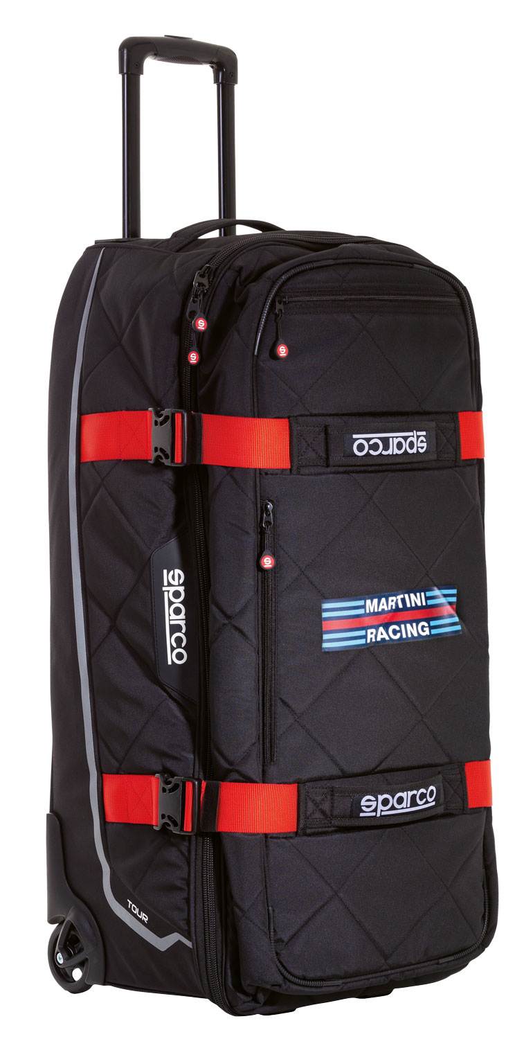 Sparco Reisetasche Martini Racing, schwarz/rot