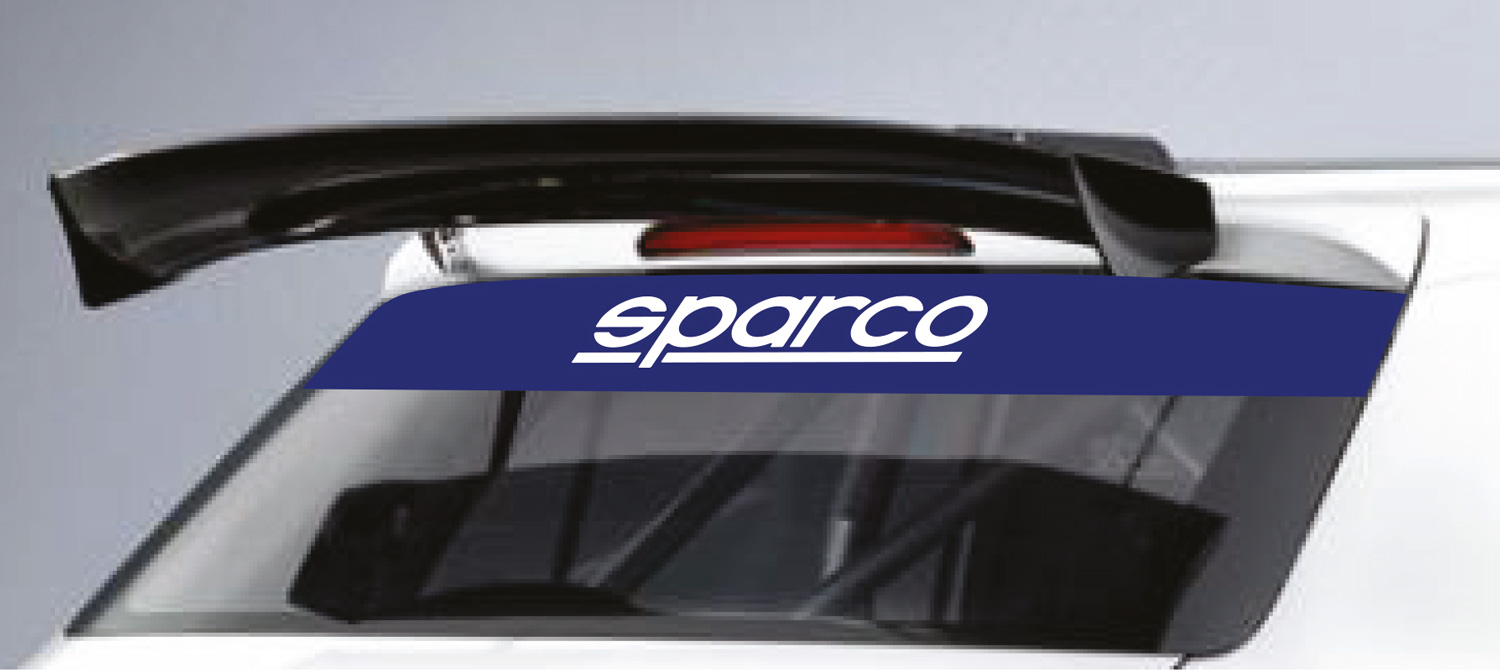 Sparco Heckscheibenaufkleber