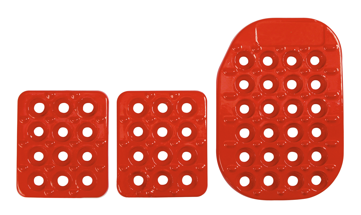 Aluminium Pedalsatz, rot
