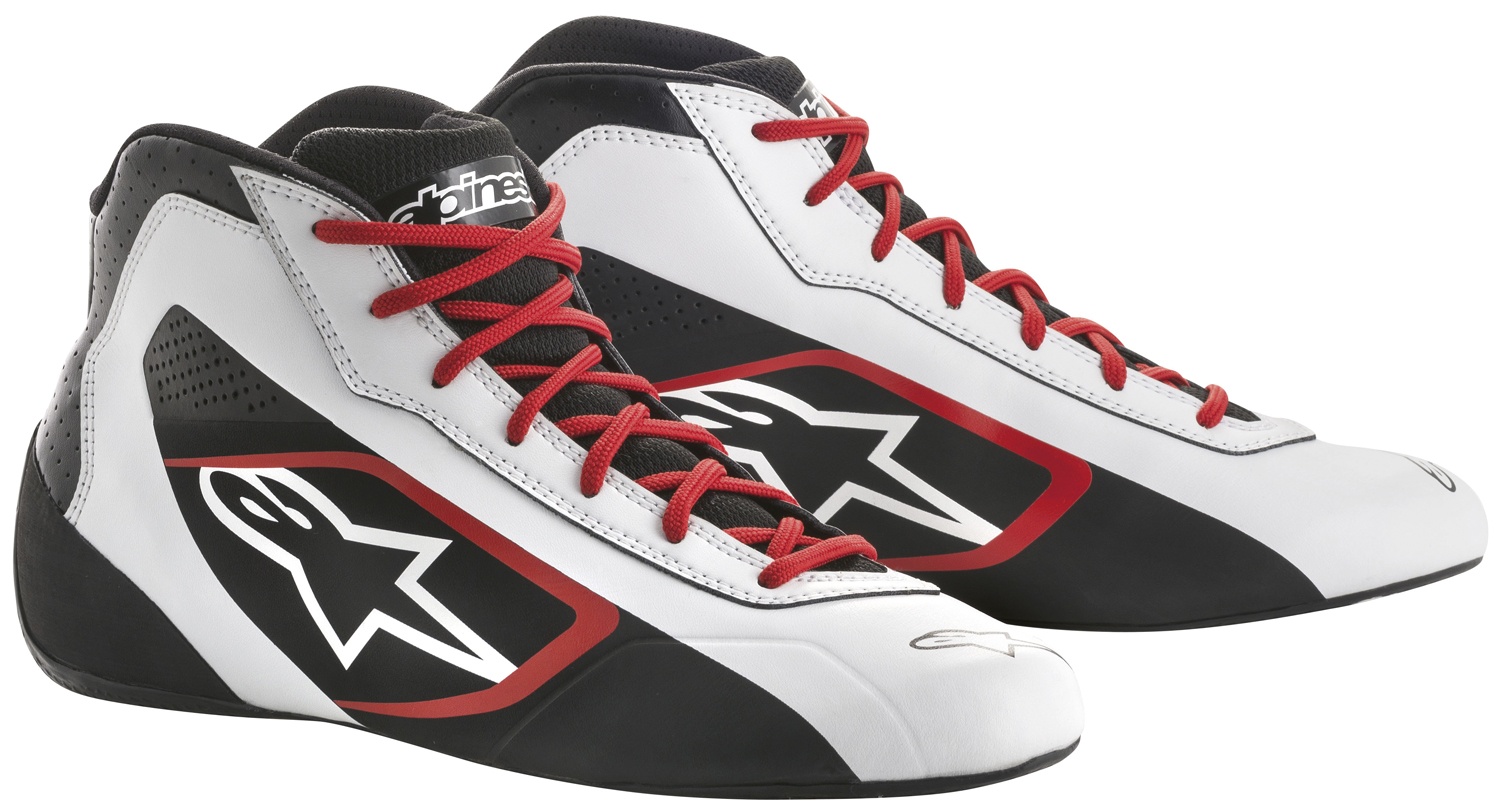 Alpinestars Kartschuh Tech 1K Start, weiß/schwarz/rot