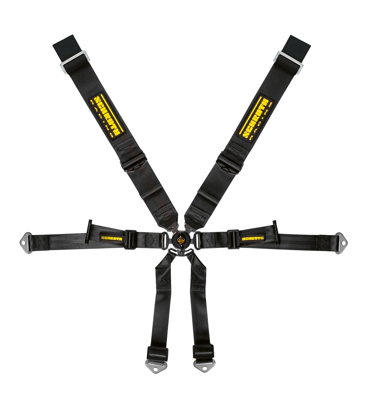 Schroth Renngurt für Profi Porsche 991/981, 3x2, schwarz
