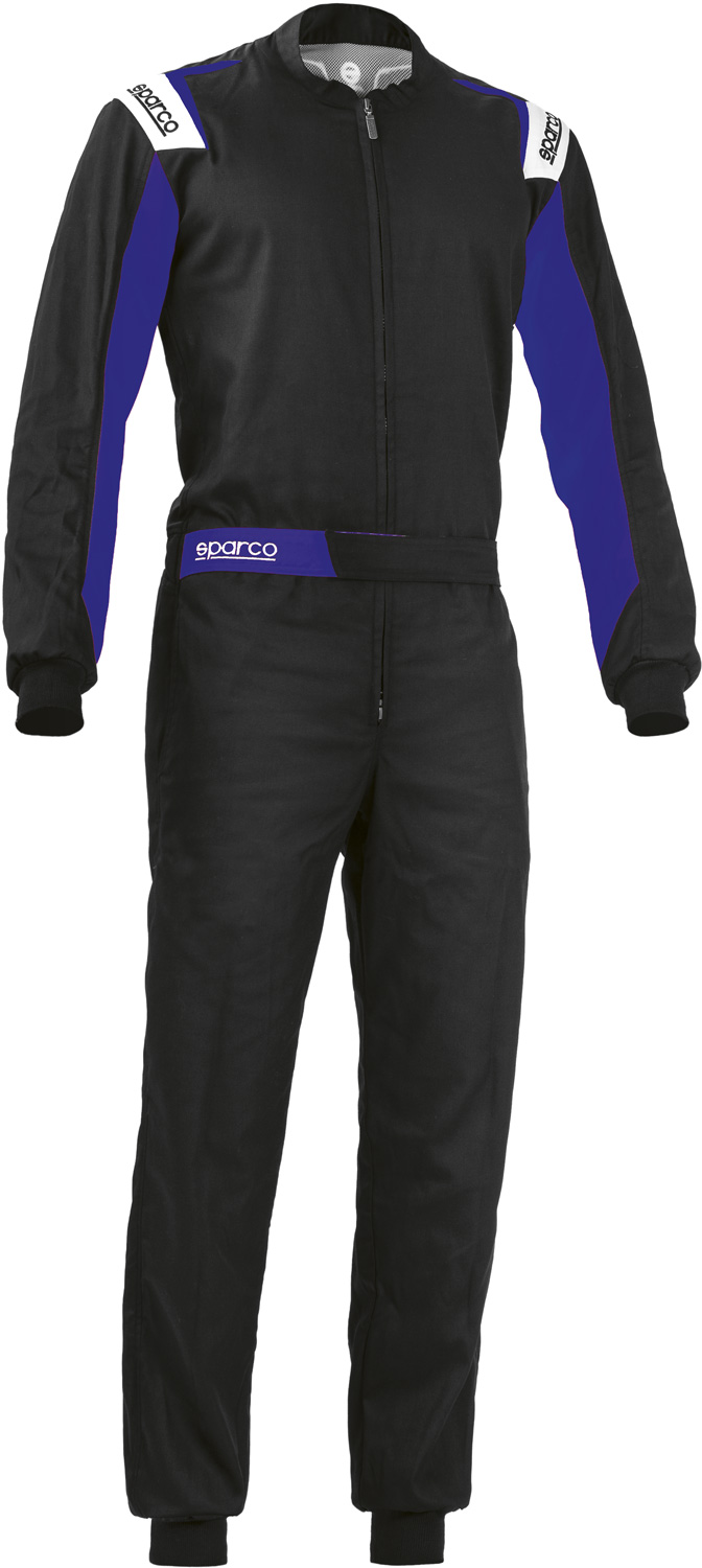 Sparco Kartoverall ROOKIE, schwarz/blau