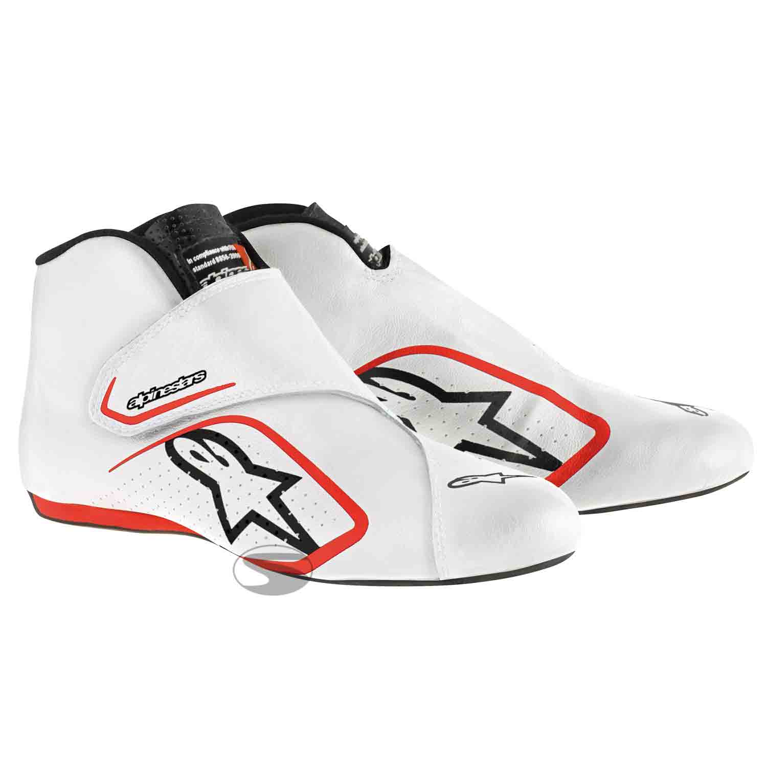 Alpinestars Fahrerschuh Supermono, weiß/rot