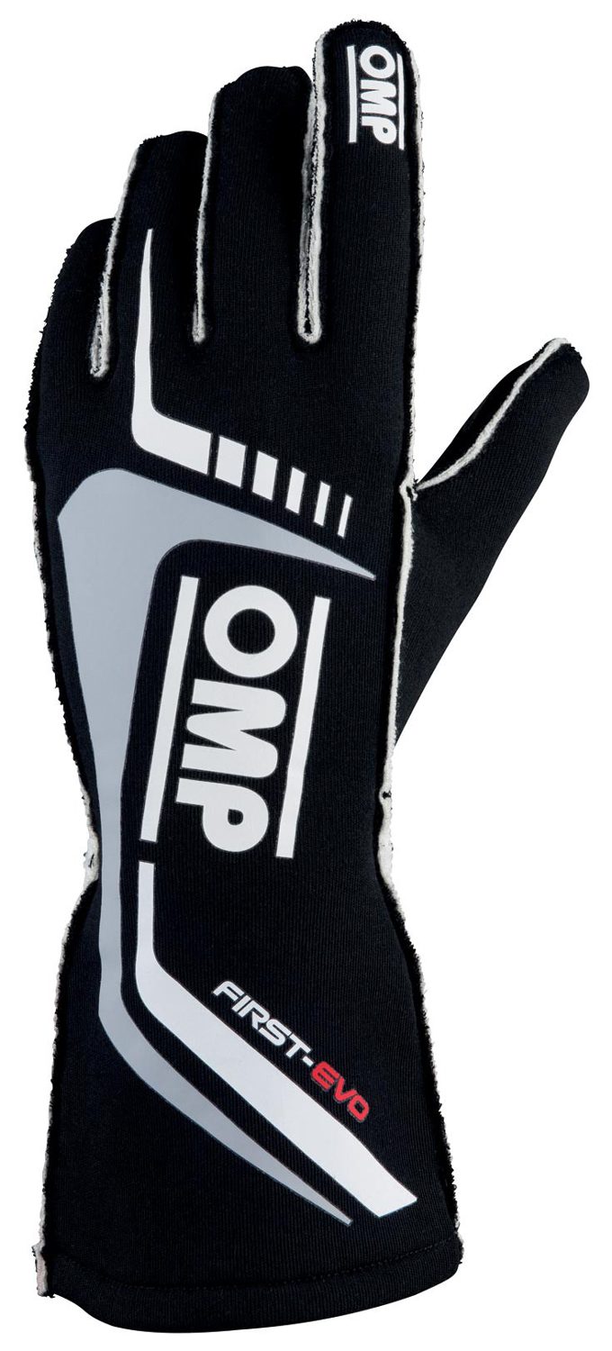 OMP Handschuh First Evo, schwarz/grau