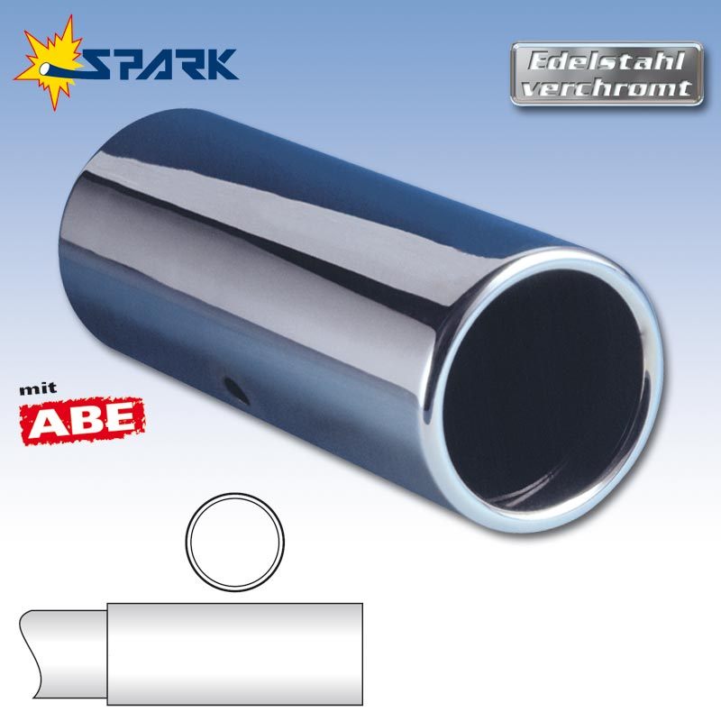 Spark SPEED Line Endrohr rund mit ABE (100207)