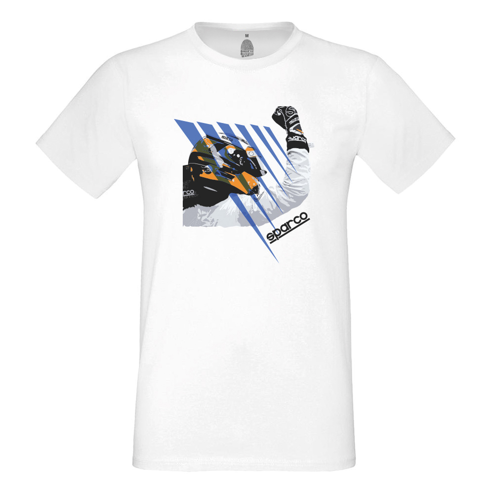 Sparco T-Shirt Driver, weiß