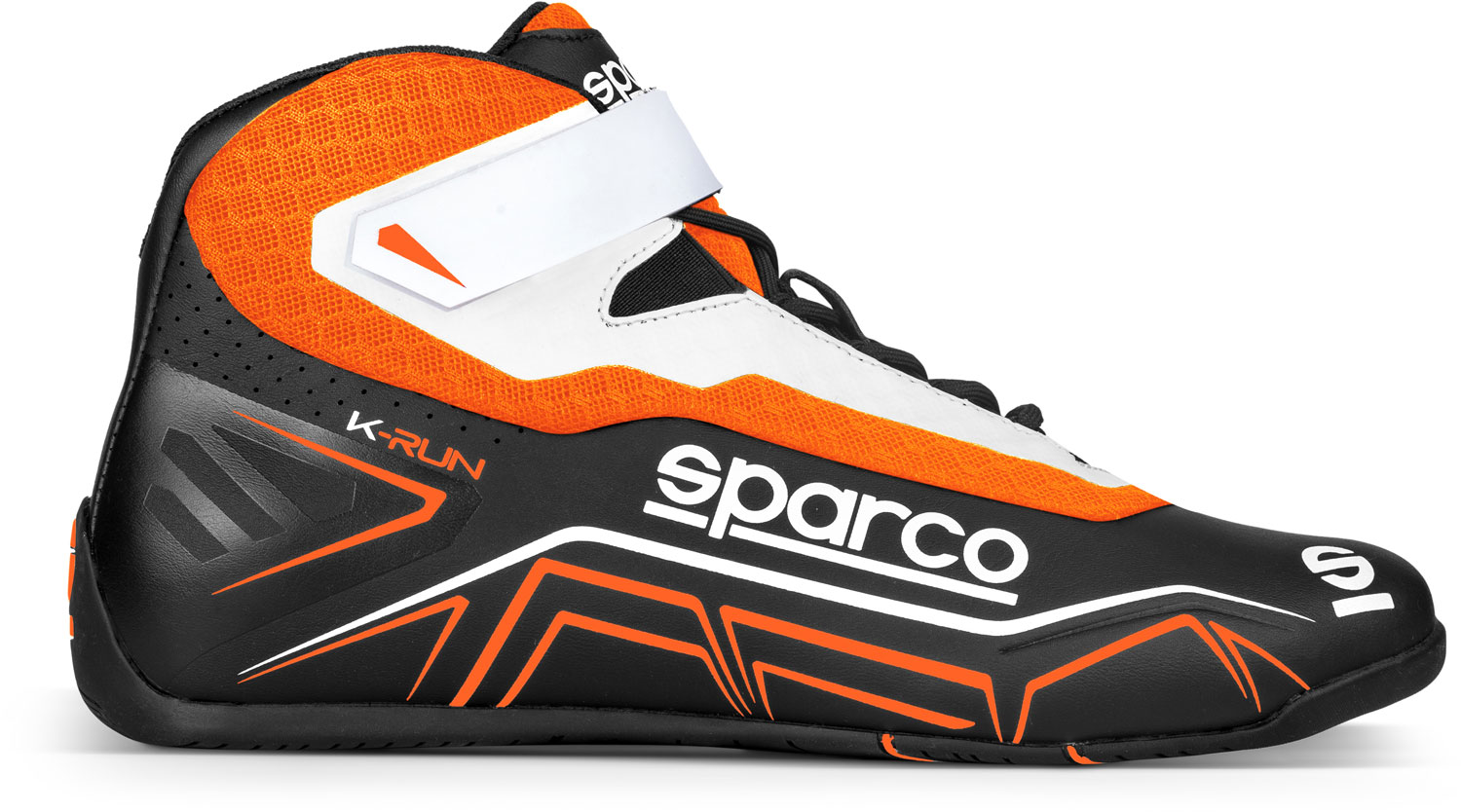 Sparco Shoes K-Run Size 42 Black/Fluo Or