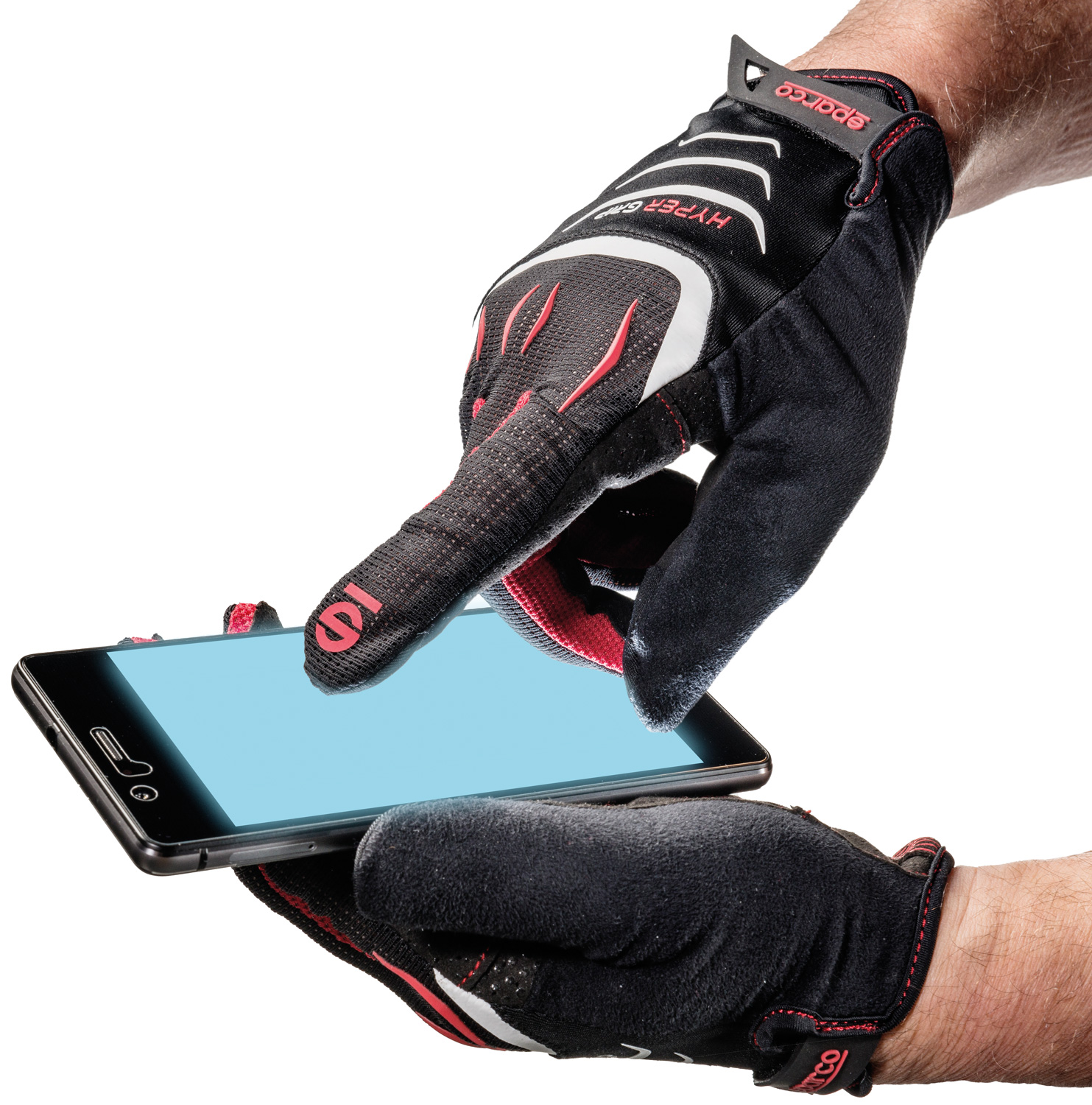 Sparco Gaming Handschuh Hypergrip, schwarz/rot