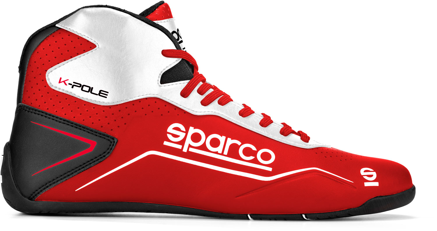 Sparco Kartschuh K-POLE, rot/weiß