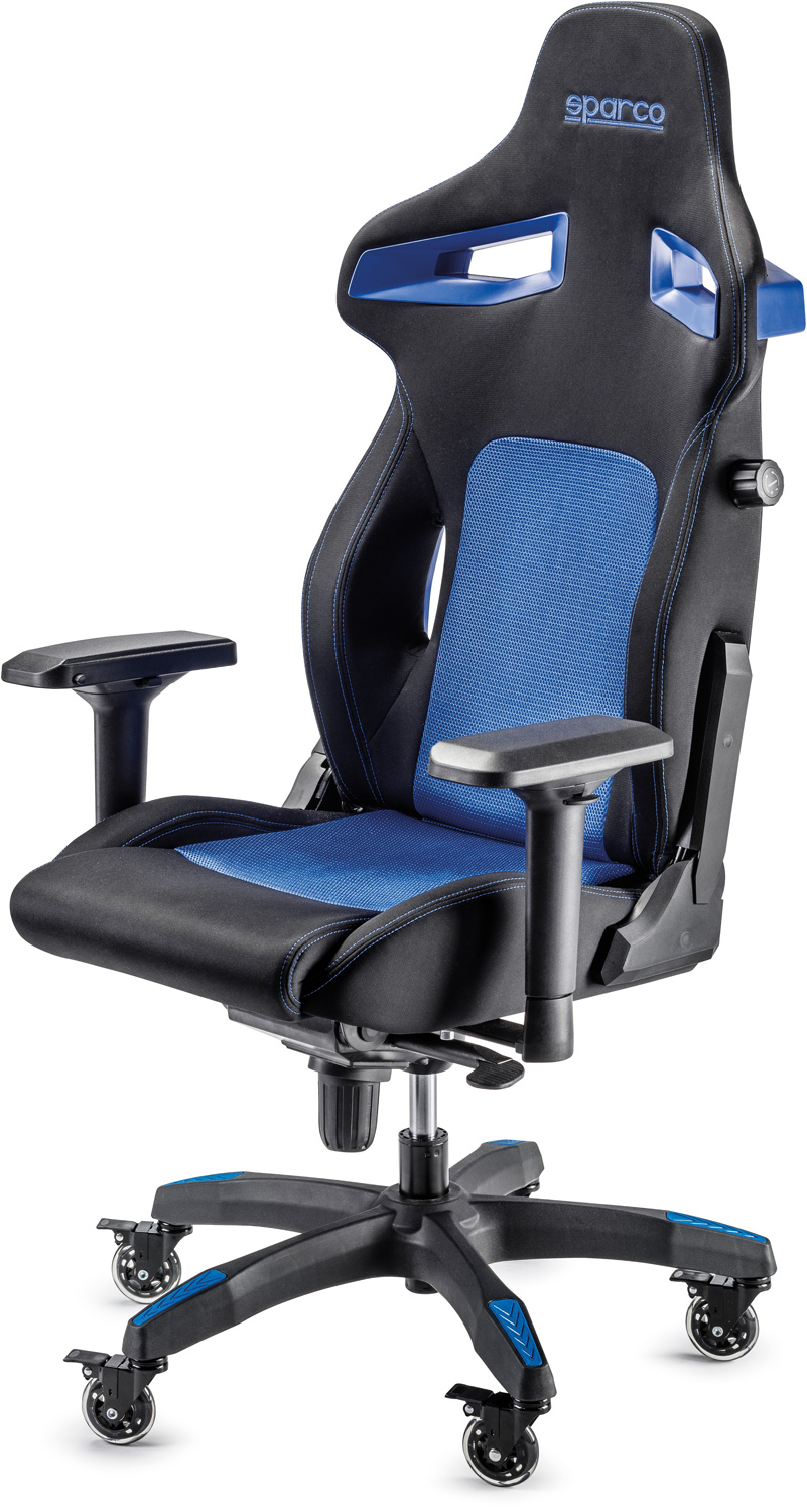 SPARCO Auto Nackenkissen Reisekissen Blau Ergonomische Memory-Schaum K