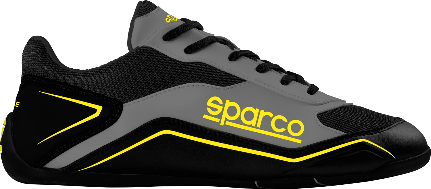 Sparco Sneaker S-Pole, schwarz/grau/gelb