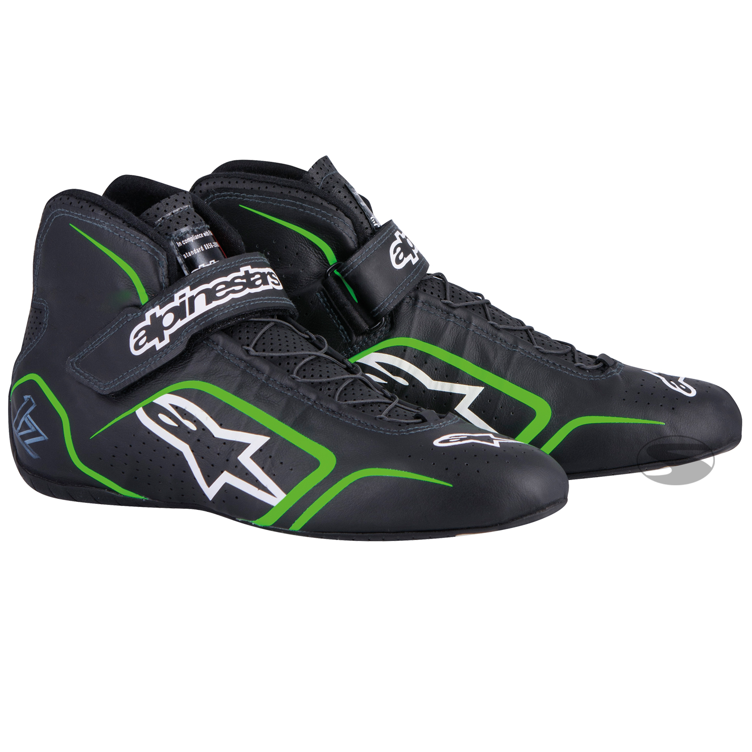 Alpinestars Fahrerschuh Tech 1Z, schwarz/grün