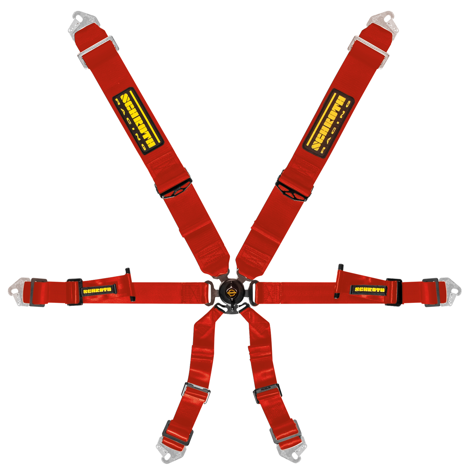 Schroth Renngurt Profi 3x2, rot