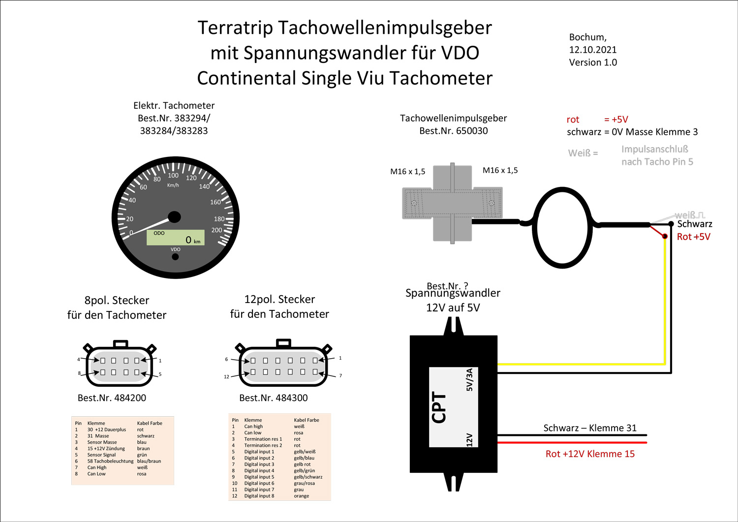 Sandtler Spannungswandler 5V auf 12V