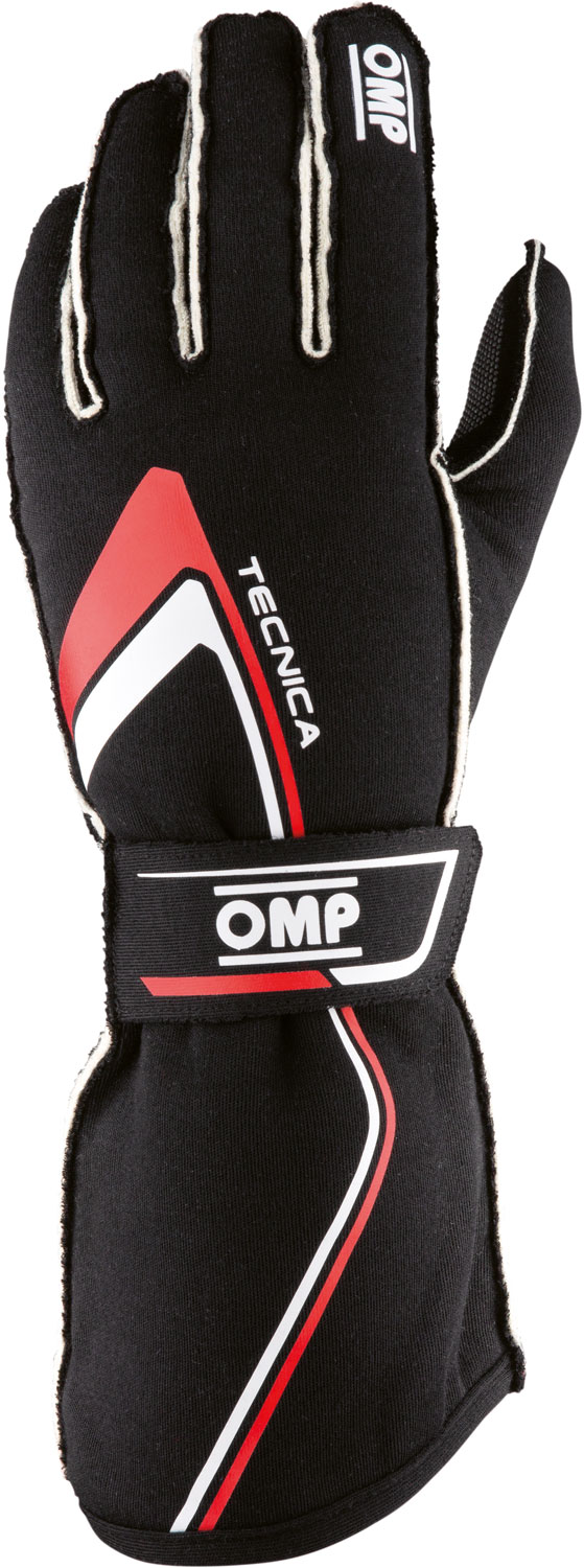 OMP Handschuh Tecnica, schwarz/rot