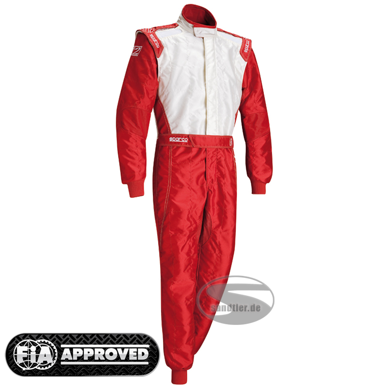 Sparco Kartoverall X-Light KX-7, rot/weiß