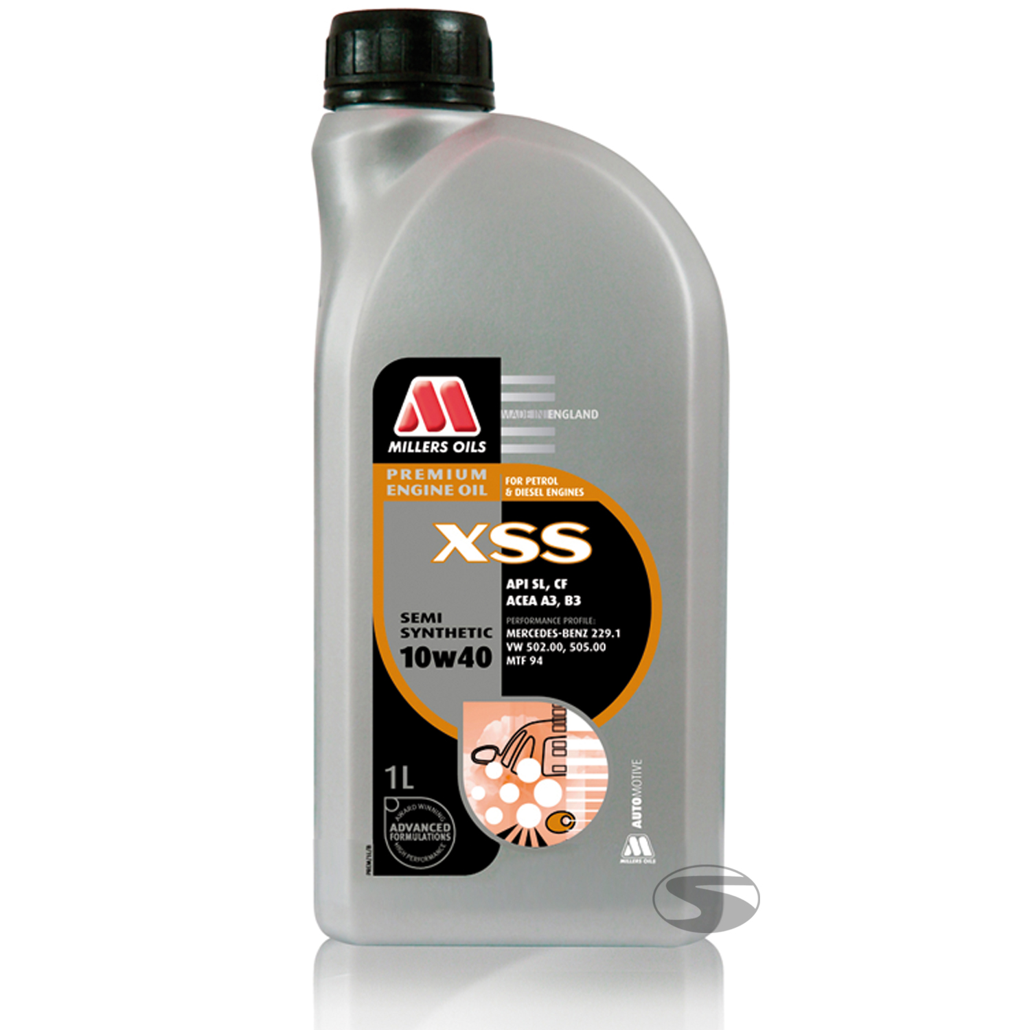 Millers Oils XSS 10W-40 Semi Synthetic, 1 Liter
