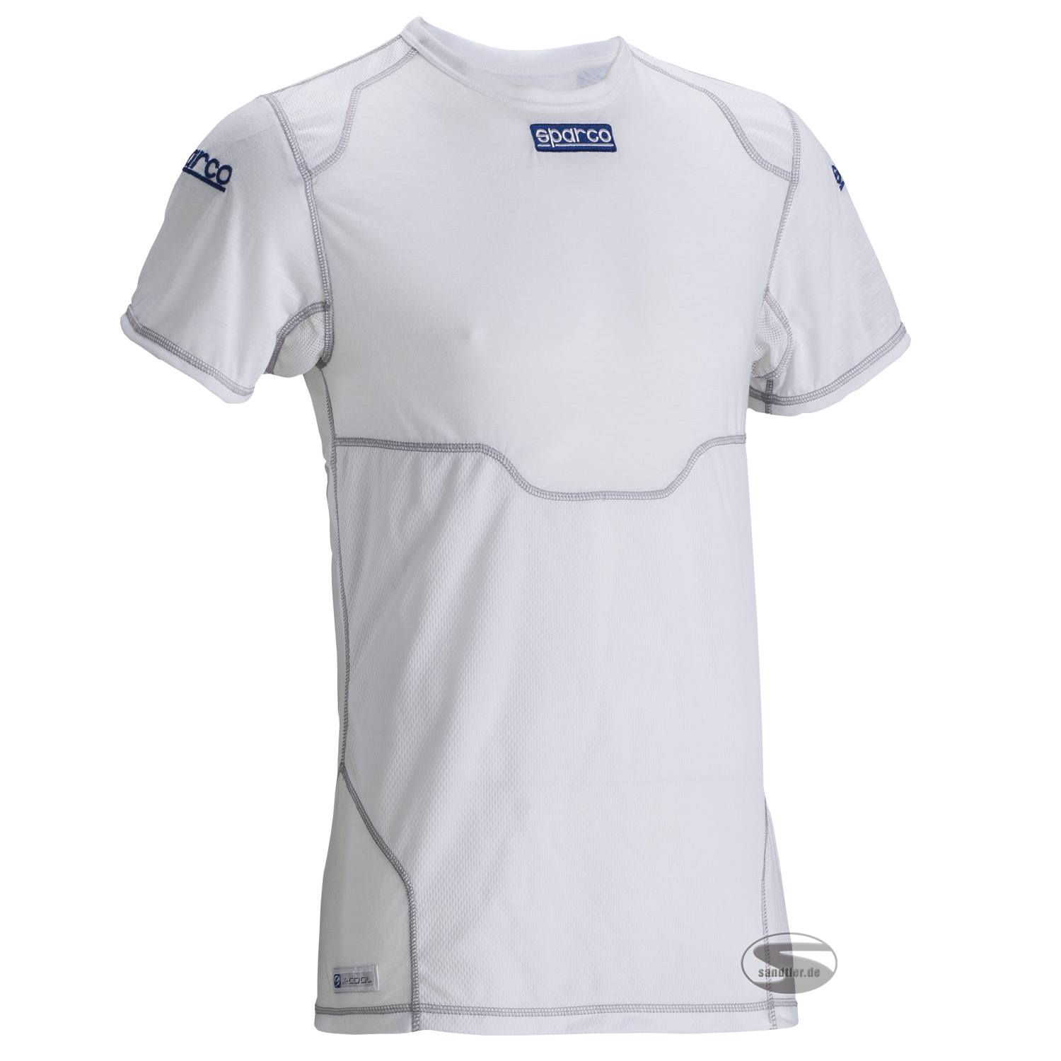 Sparco T-Shirt Pro Tech KW-7, weiß