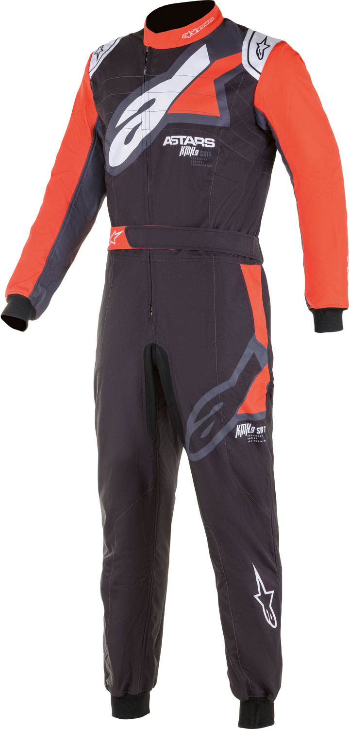 Alpinestars Kartoverall KMX9 v2 Graph, schwarz/rot