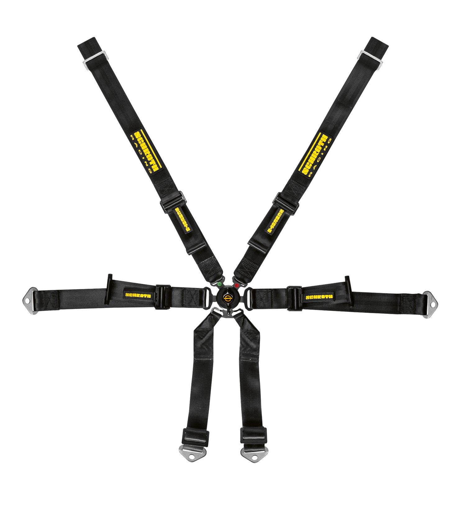 Schroth Renngurt für Profi Porsche 991/981, 2x2, schwarz