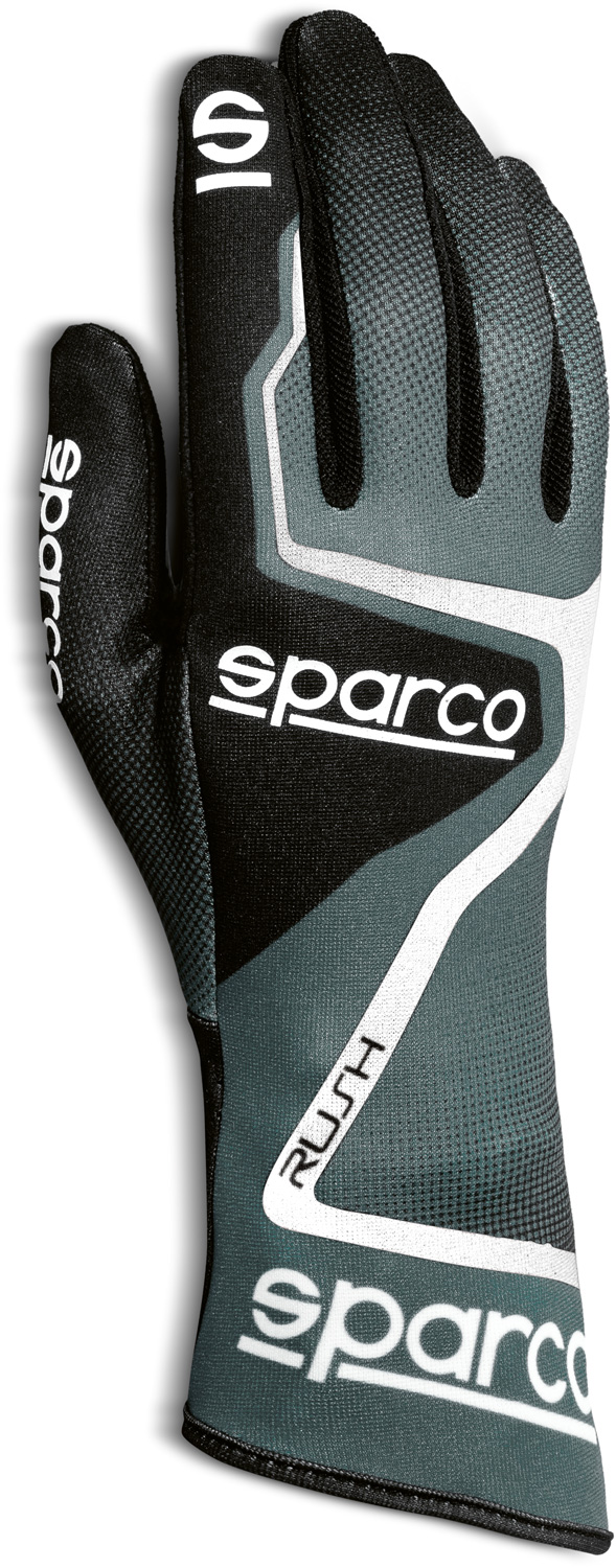 Sparco Karthandschuh Rush, grau/weiß