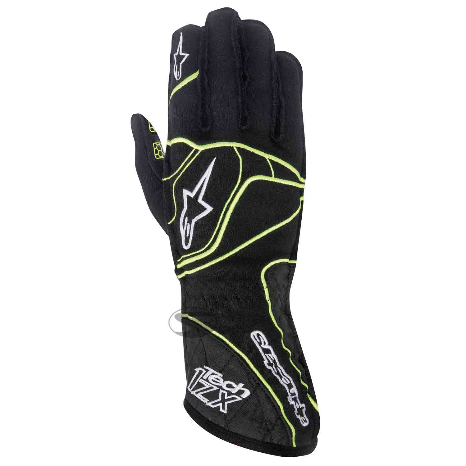 Alpinestars Handschuh Tech 1ZX, schwarz/gelb