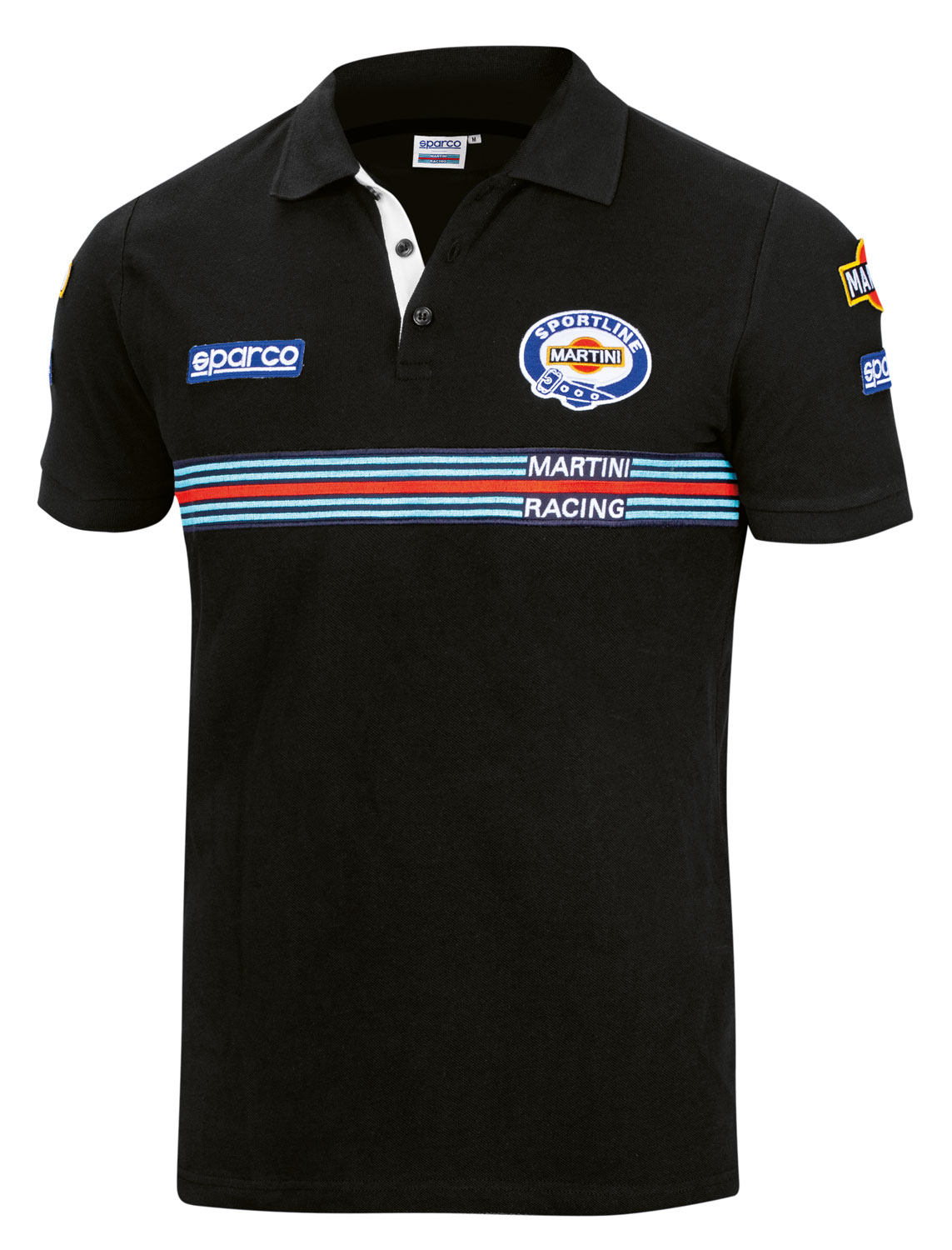 Sparco Poloshirt Martini Racing, schwarz