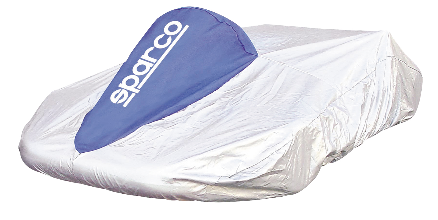 Sparco Karthaube, silber-blau