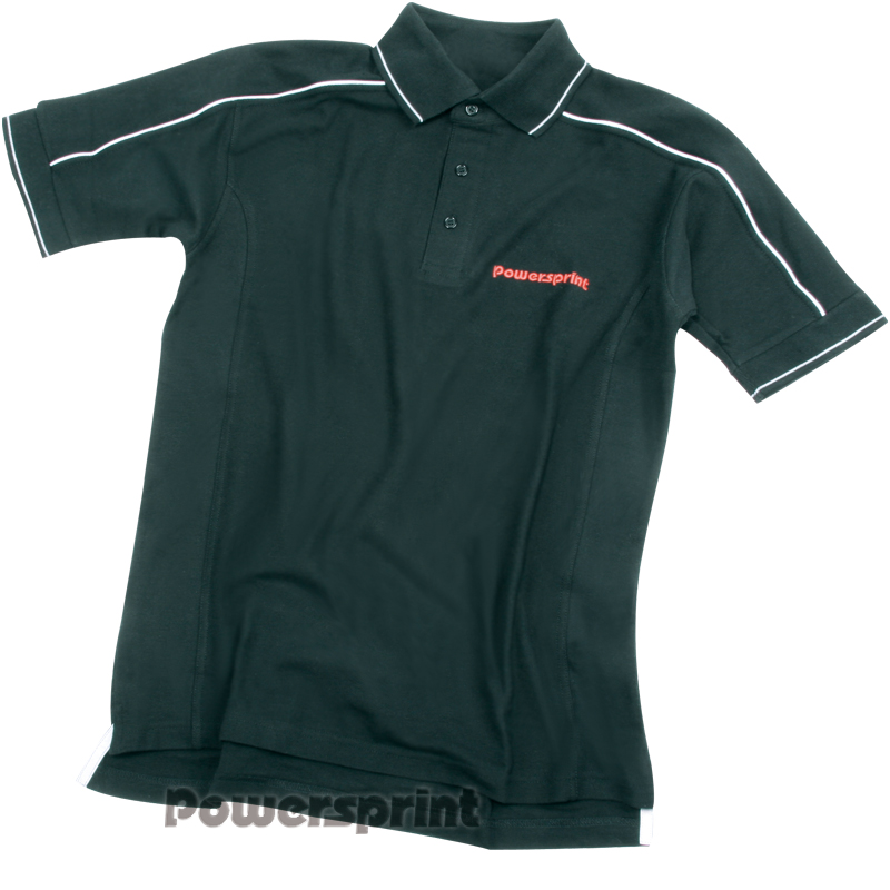 Powersprint Polohemd Halbarm, schwarz