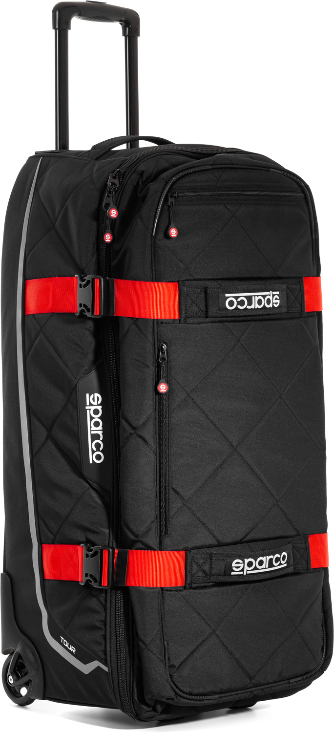 Sparco Reisetasche Tour, schwarz/rot