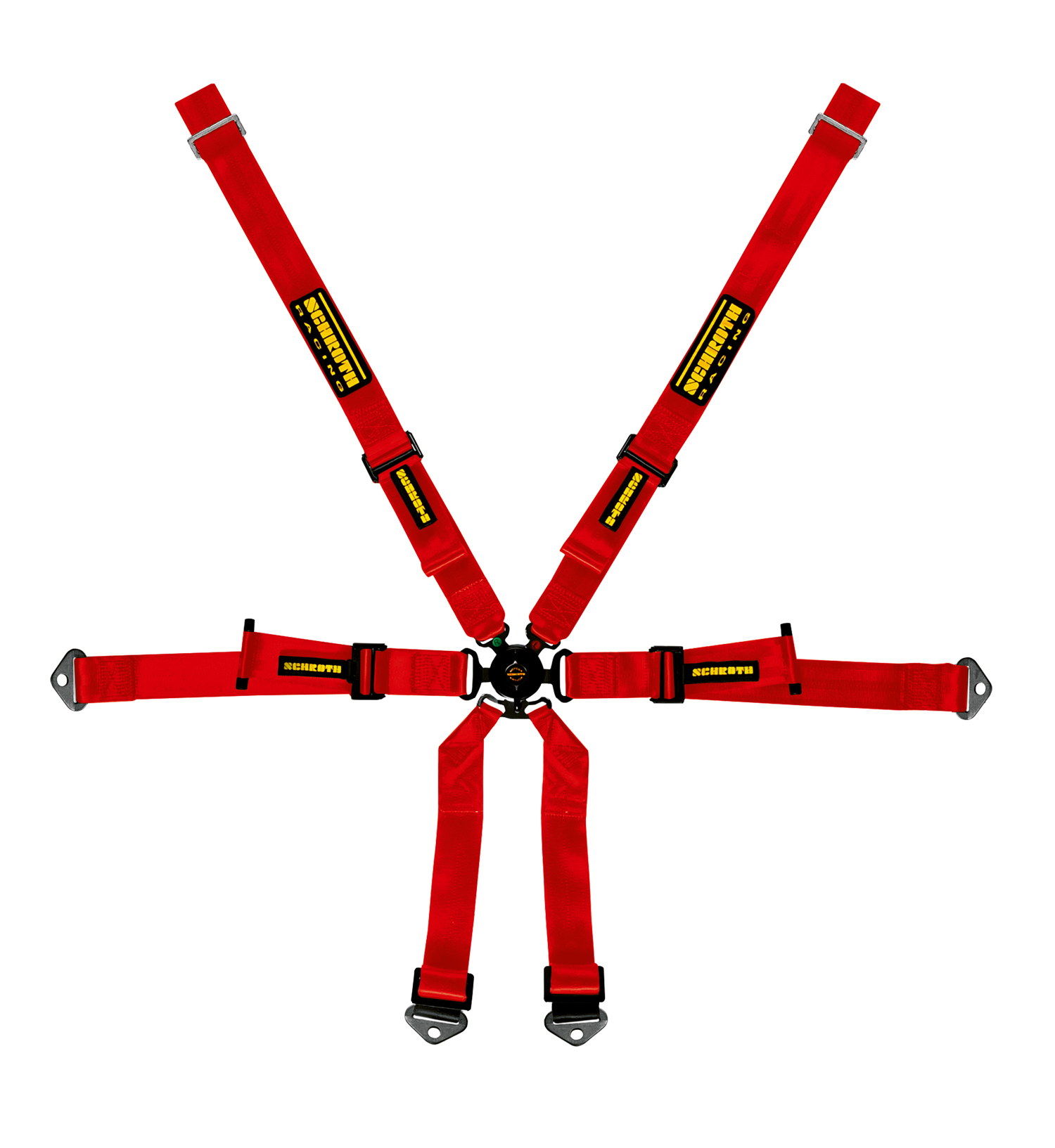 Schroth Renngurt für Profi Porsche 991/981, 2x2, rot