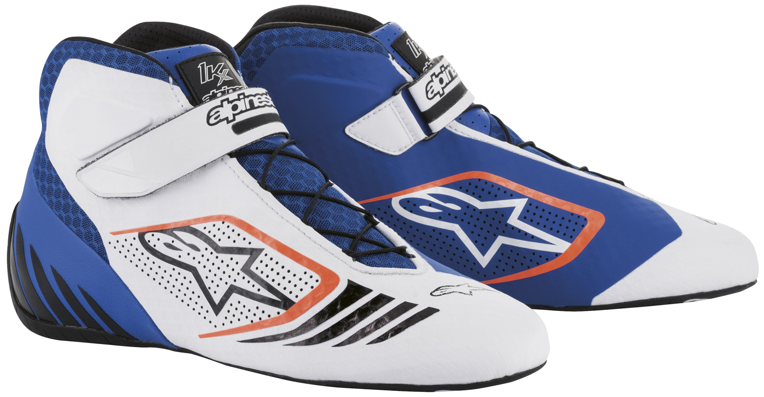 alpinestars-kartschuh-tech-1kx-blau-weiss-1 Alpinestars Kartschuh Tech 1KX, blau/weiß