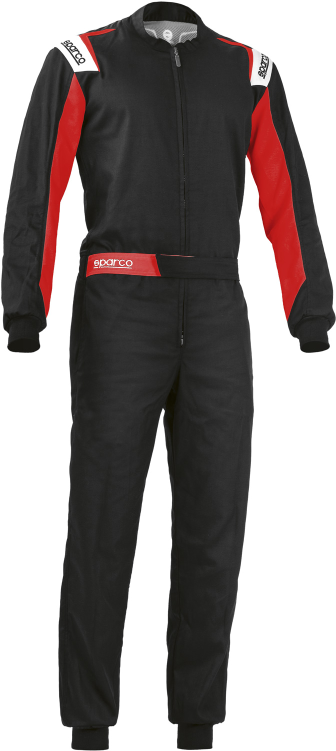 Sparco Kartoverall ROOKIE, schwarz/rot