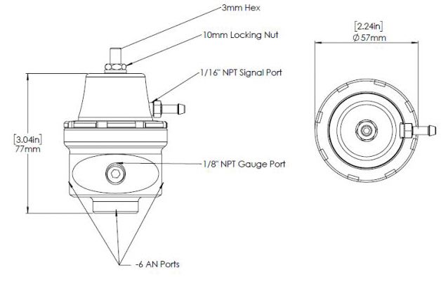 Turbosmart Benzindruckregler FPR-6