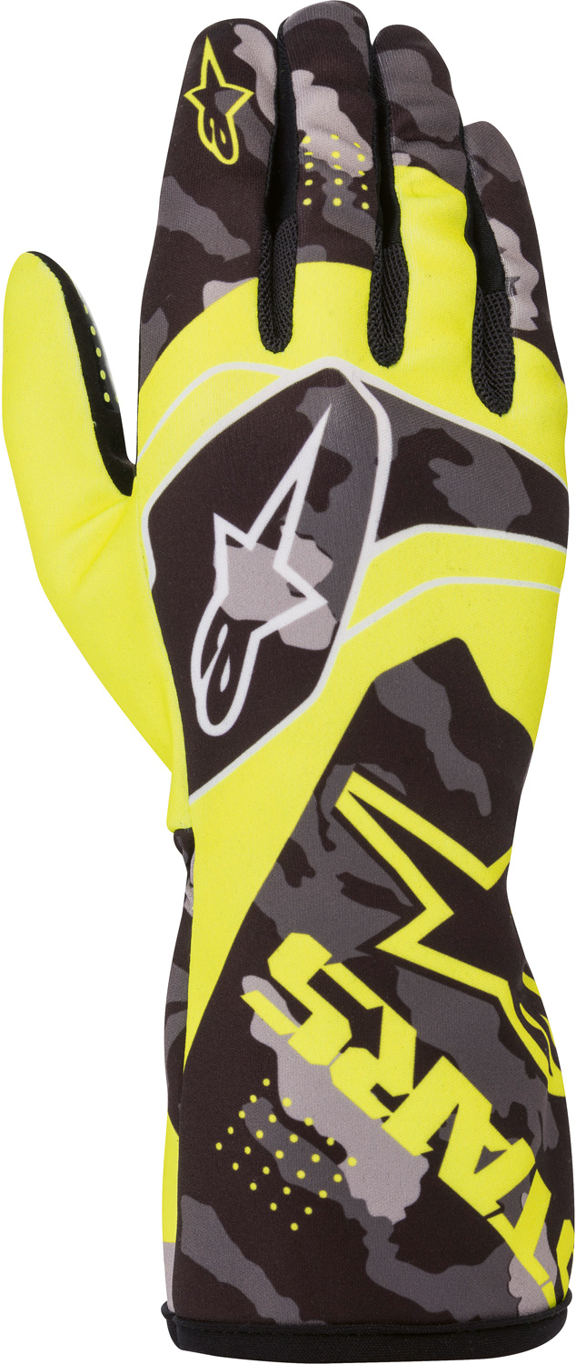 Alpinestars Karthandschuh Race v2 Camo, gelb/schwarz