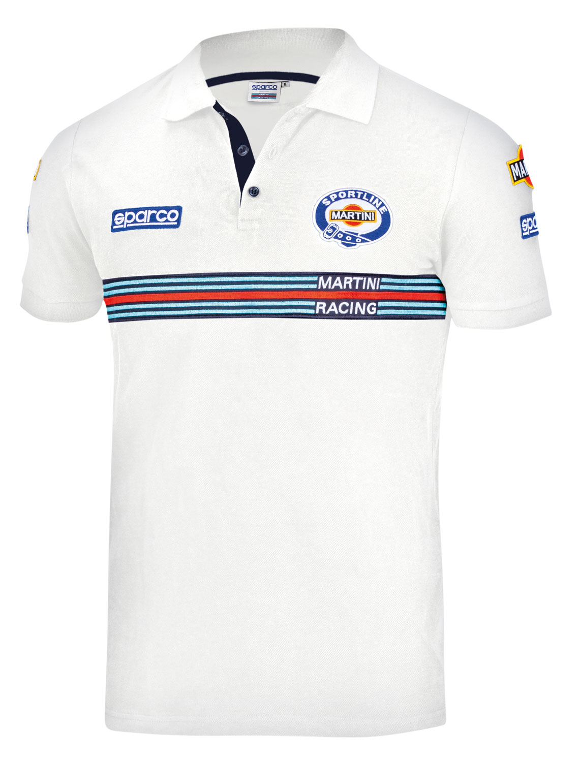 Sparco Poloshirt Martini Racing, weiß