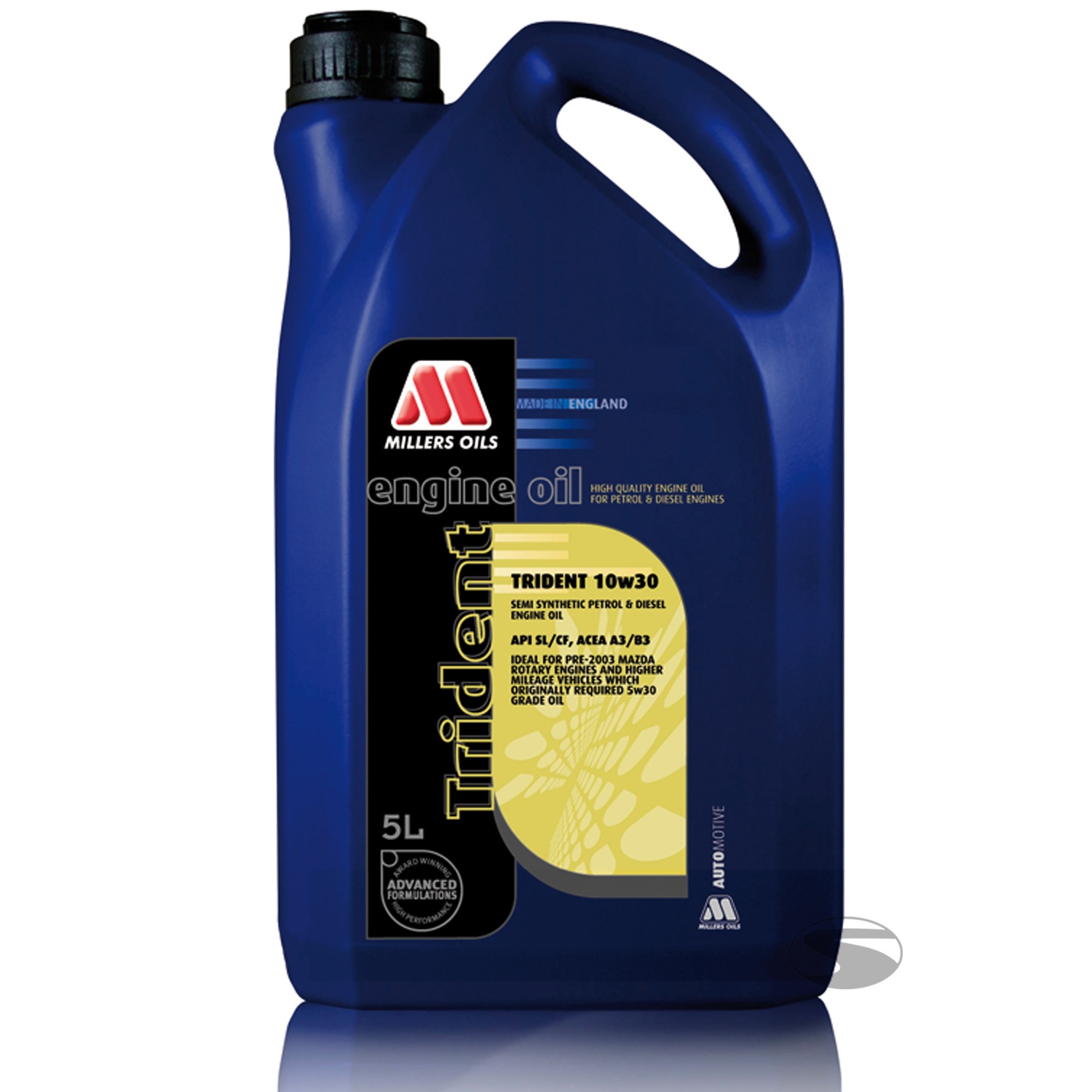 Millers Oils Trident 10W30 Semi Synthetic, 5 Liter