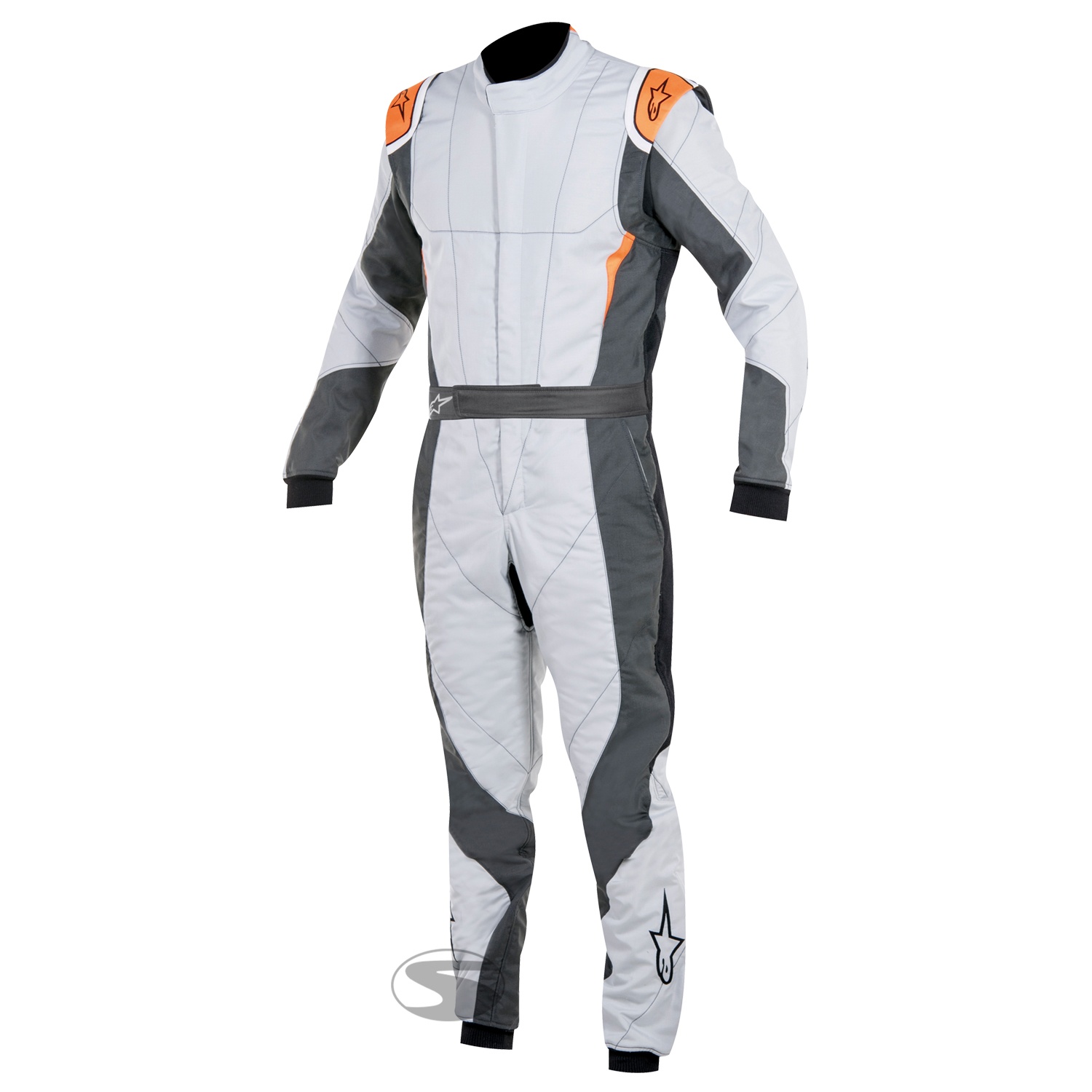 Alpinestars Rennoverall GP Pro, hellgrau/anthrazit