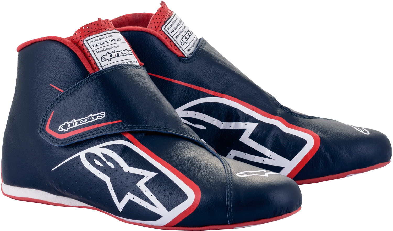 Alpinestars Fahrerschuh Supermono, dunkelblau/rot